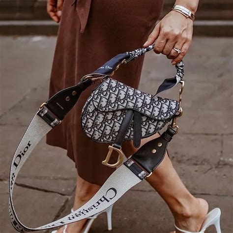 diamond dior saddle bag|Dior saddle bag on model.